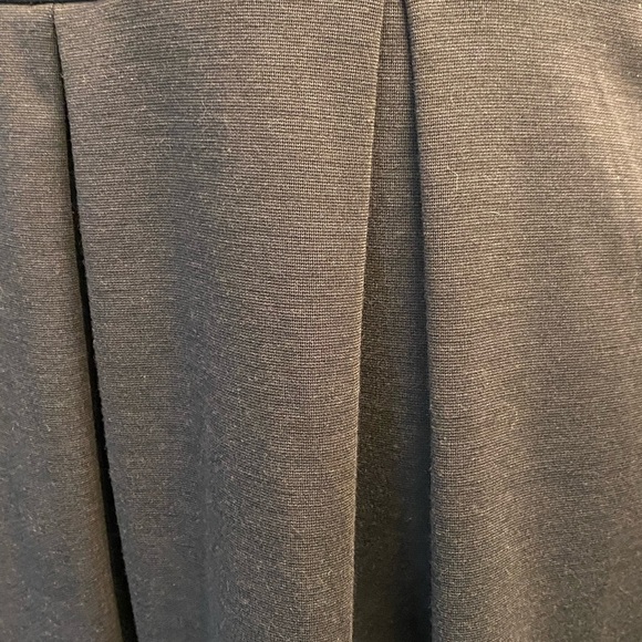 LOFT Pleated Sleeveless Dress Charcoal Gray - Picture 3 of 7